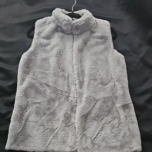 Scarlett Gray Textured Knit Vest